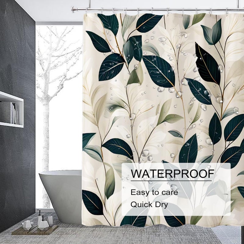 LLSCL Fabric Shower Curtain Liner with Magnets, Waterproof Hotel Quality, 72 x 72 Machine Washable - Image 3
